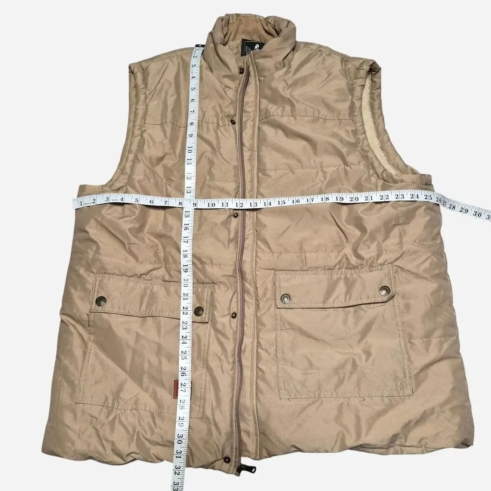 Cool Choice Men's Tan and Cream Sherpa Size 2XL